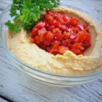 Zesty Hummus with Sauteed Red Pepper